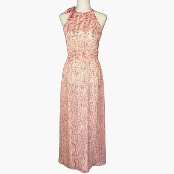 Banana Republic Red & White Geometric Maxi Dress – NWT, Size XS - Picture 3 of 10